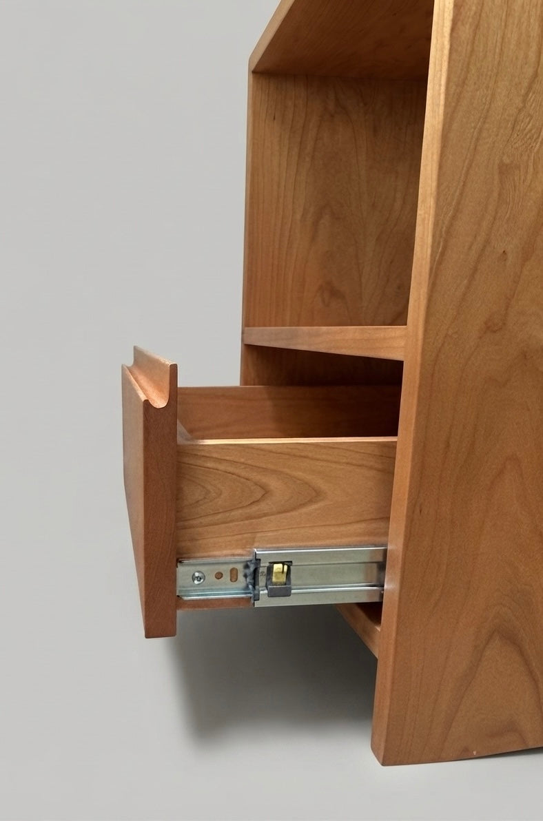 Solid Wood Nightstand with Drawer, Handcrafted, Made to Order