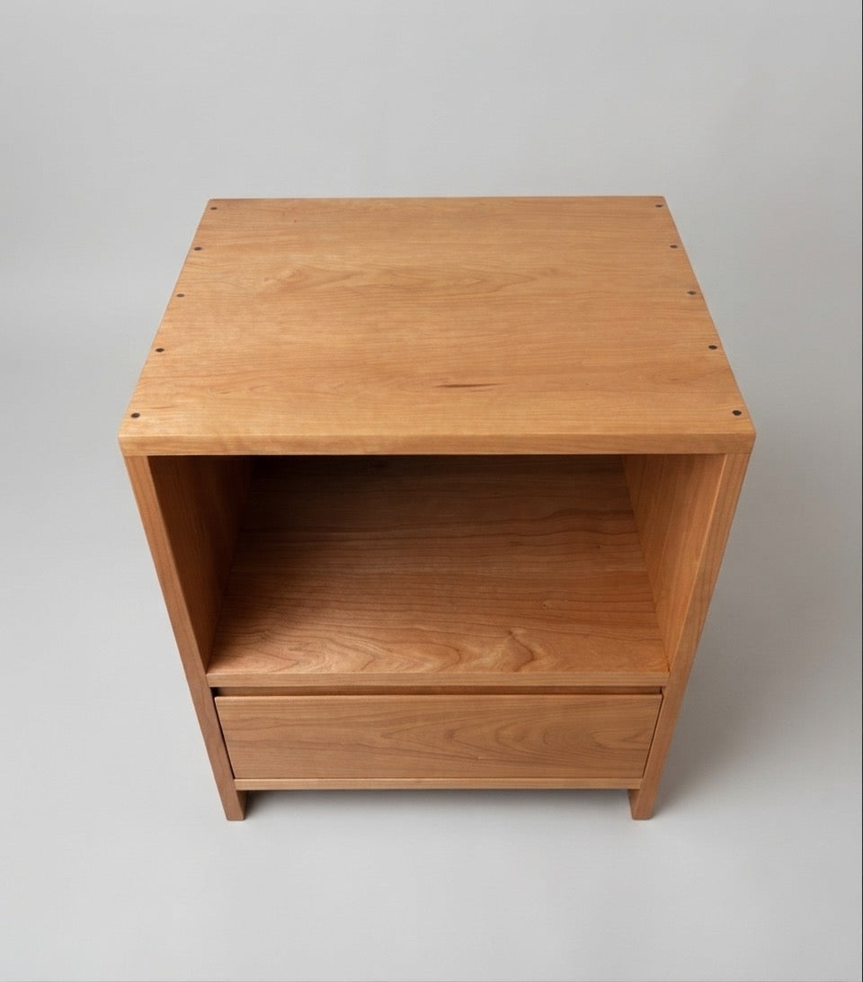 Solid Wood Nightstand with Drawer, Handcrafted, Made to Order