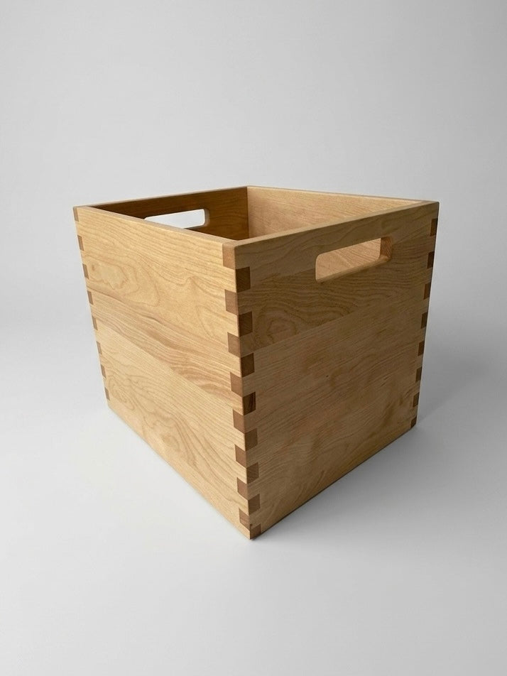 Solid Wood Utility Storage Box, Handcrafted, Made to Order