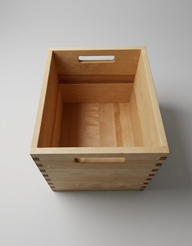 Solid Wood Utility Storage Box, Handcrafted, Made to Order